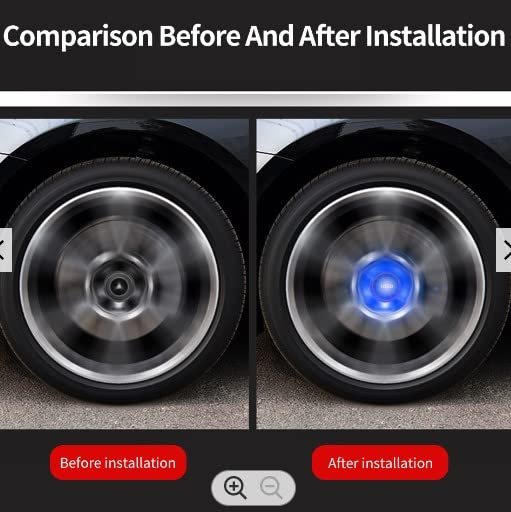 Hub Light Car Wheel Caps Center Cover Lighting Cap Floating Illumination LED Compatible with Corolla, Camry, Vios Etios, Urban Cruiser, Glanza, Fortuner,Crysta