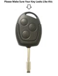 Silicone Car Key Cover Compatible with Fiesta, Fusion, Figo 3 button remote key- Brown Image 