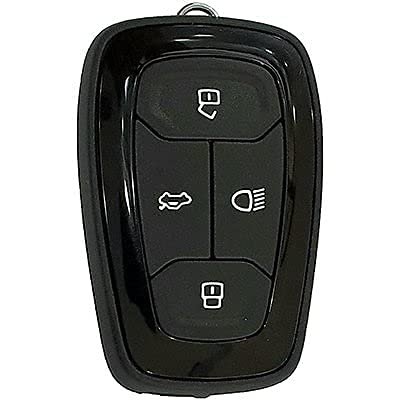 Silicone Car Key Cover Compatible with Nexon, Harrier, Safari, Altroz, Tigor, Punch, Safari Gold Smart Key (4 Button Smart Key-Brown)