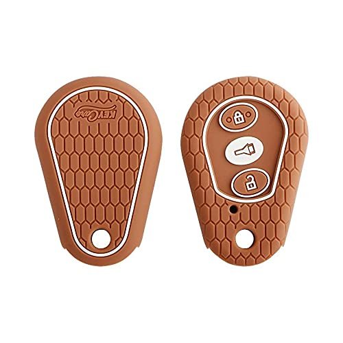 Silicone Car Key Cover Compatible with Mahindra Scorpio 2014 Onwards with 3 remote button Image