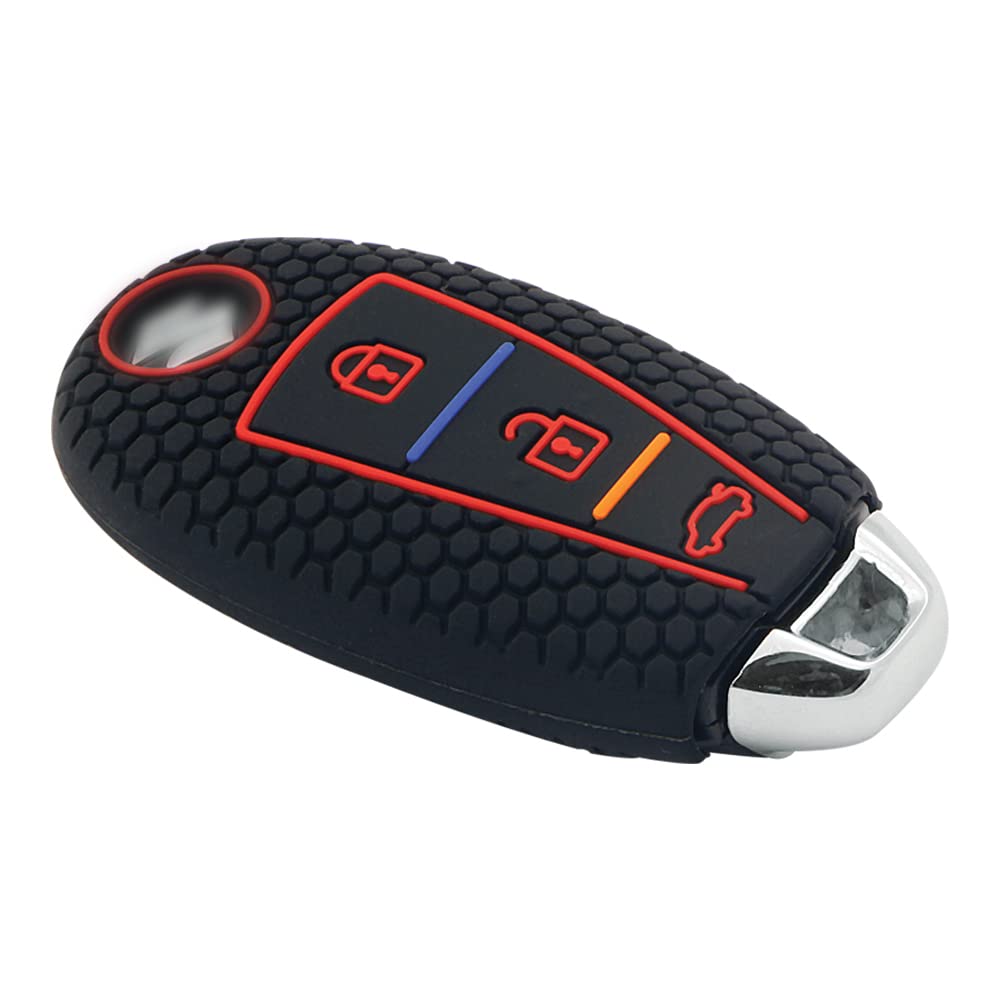 Silicone Smart Key Cover for Ciaz, Ignis, Baleno, SCross, Vitara Brezza, Ertiga, Swift, XL6 (Black)