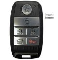 Carbon Fiber Key Cover Compatible with Kia Carnival Smart Key (Push Button Start Models only) Image 