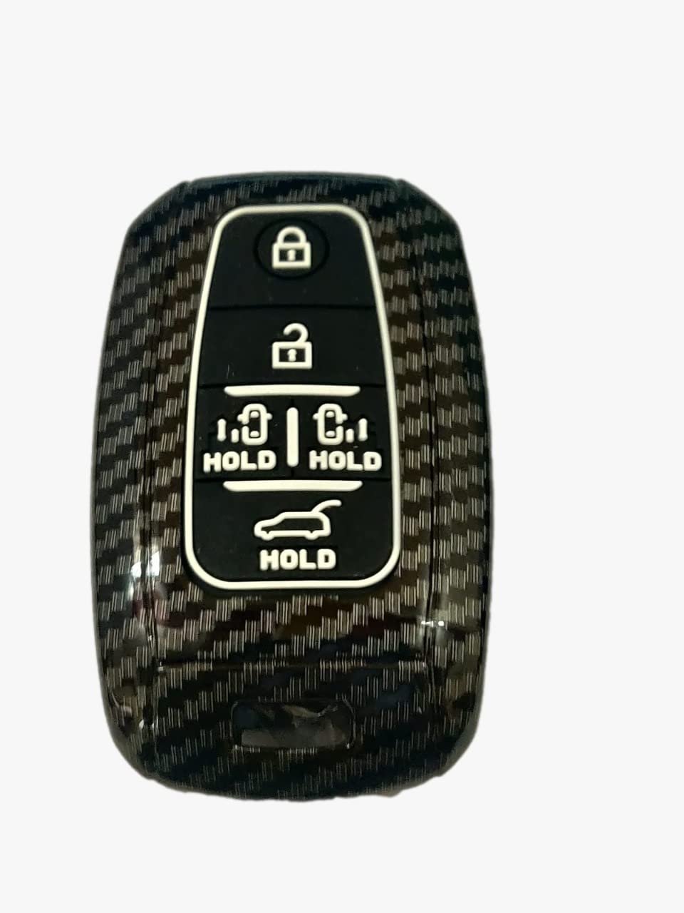Carbon Fiber Key Cover Compatible with Kia Carnival Smart Key (Push Button Start Models only)
