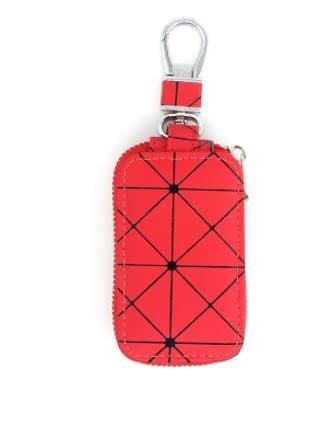 Leather Key Cover Universal For Cars Key (Red) Image
