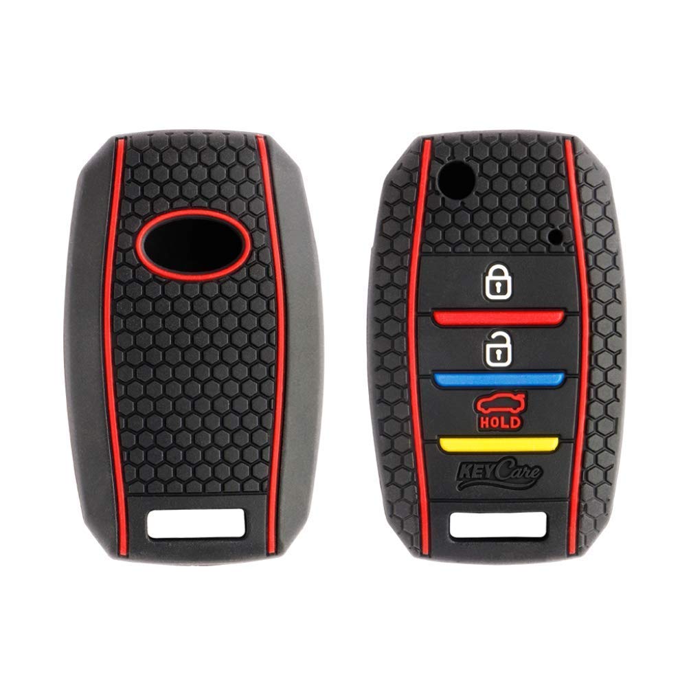 Silicone Key Cover Compatible with Kia Seltos flip Key (Non Push Button Start Models only) Image