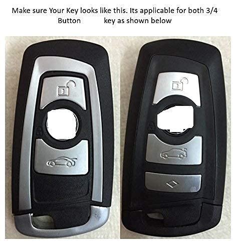 Silicone Key Cover Compatible with BMW 1 3 4 5 6 7 Series X3 X4 M5 M6 GT3 GT5 4 Button Smart Key Image 