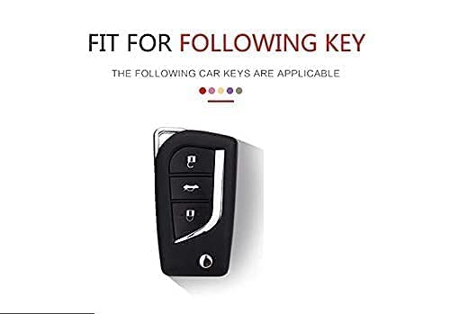 Silicone Key Cover Compatible with Innova Crysta, Corolla Altis flip Key (Non Push Button Start Models) (Black)