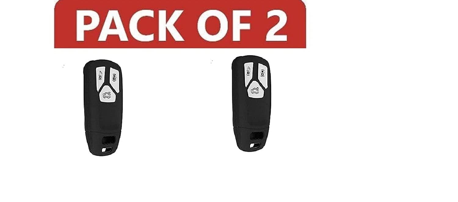 Silicone Key Cover for Au-di Smart Keys (Black, Pack of 2) Image