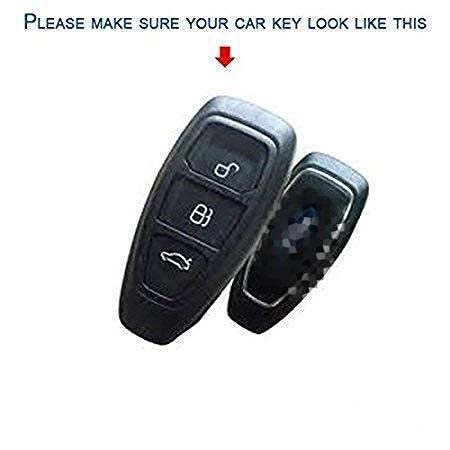 Silicone Smart Key Cover Compatible with Ford Ecosports Push Button Start only (Black, Pack of 2)