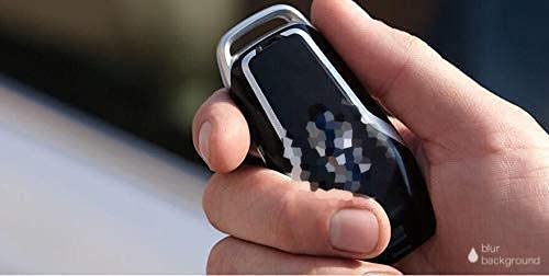 Silicon Key Cover Compatible with Ford Figo, Aspire and F-ord Endeavour Smart Push Button Key only (Black,Pack of 2)