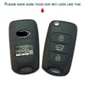 Silicone Key Cover Compatible with Hyundai Verna fluidic (only for flip Key, Pack of 2) Image 