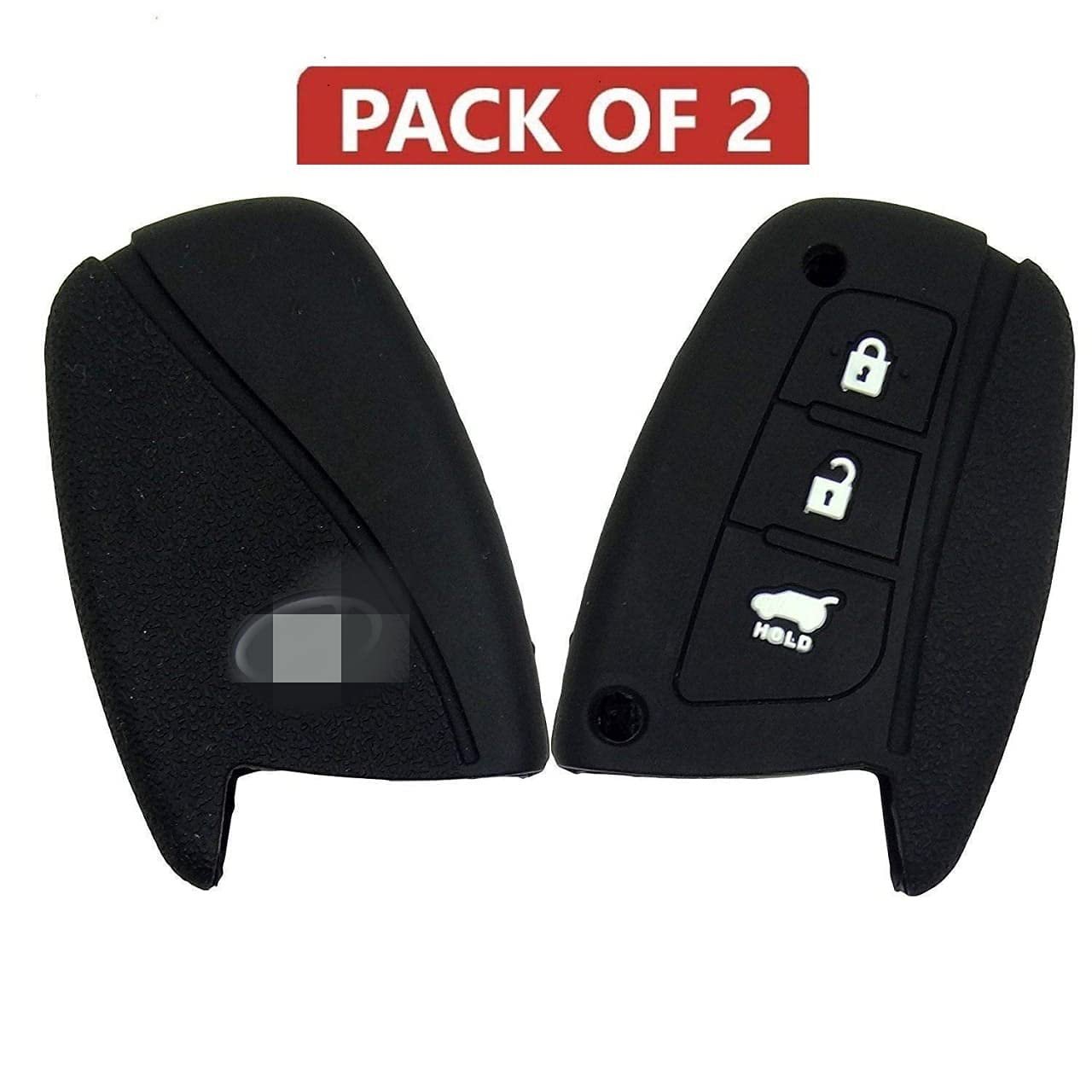 Silicone Key Cover for Hyundai Santa Fe/Elantra/Sonata/Tucson Push Button Start (Pack of 2) Image
