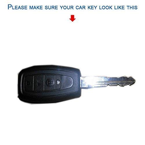 Silicone Key Cover Compatible with Tata Safari Storme/Aria 3 Button Key Cover (Pack of 2)