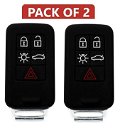 Silicone Key Cover Volvo 5 Button car Key (only keyless, Pack of 2) Image 