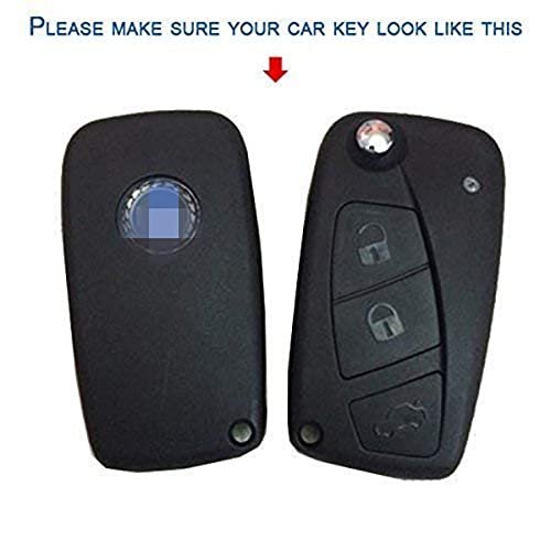 Silicone Key Cover For Fiat lenia/Punto Flip Keys (Applicable For Both 2/3 Button Flip Keys Pack of 2)