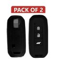Silicone Key Cover for Morris Garage Hector 3button Push Start Model (Black, Pack of 2) Image 