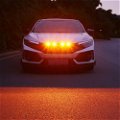 4 Pieces Yellow/Amber LED Lens Front Grille Running Light universal for car(Pack of 4) Image 