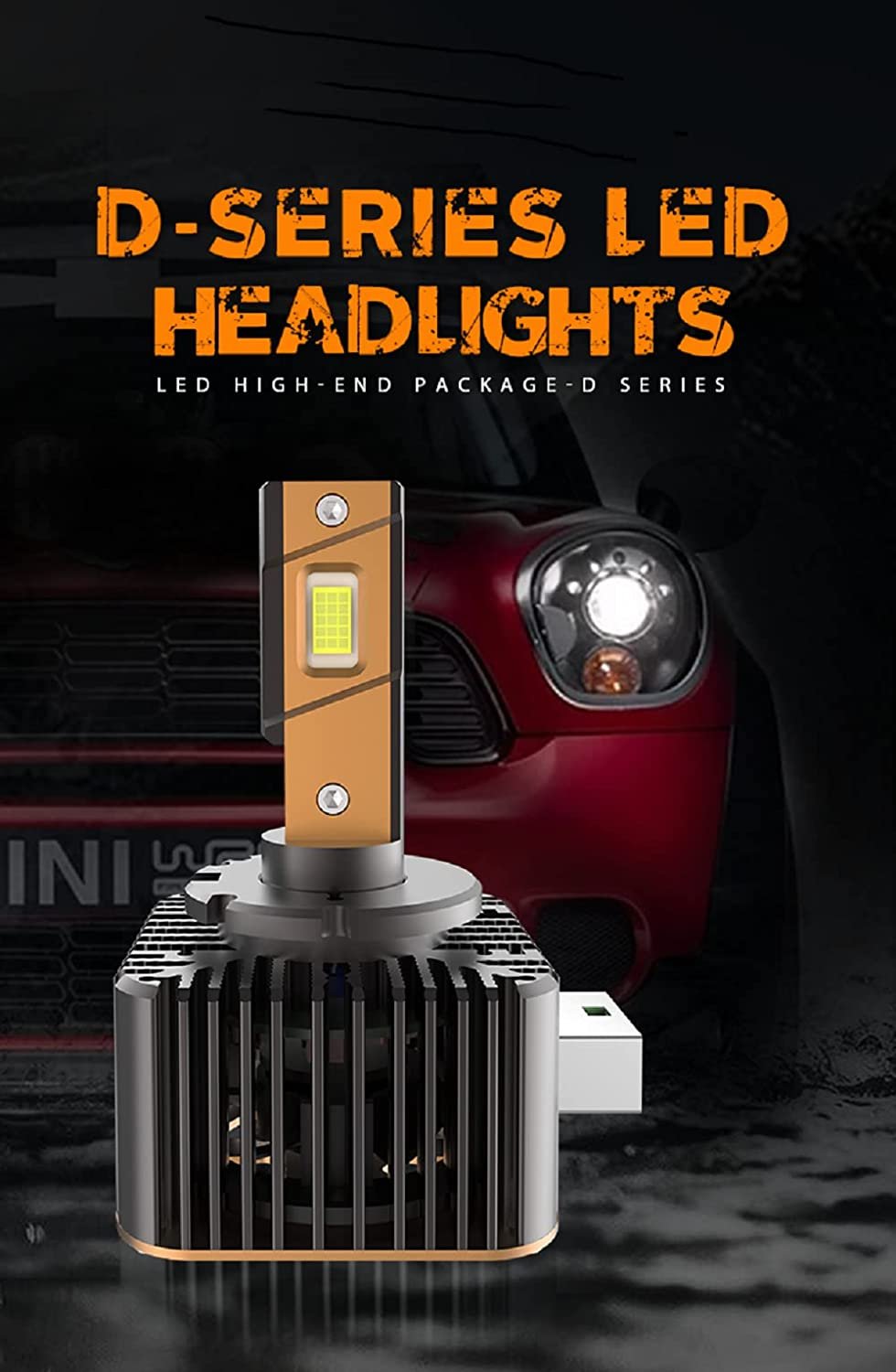 D8S LED Headlight Bulbs Conversion Kit 6500K Xenon White 75W/pair 10,000LM/Pair Type (D8S)
