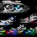 Crystal Chasing Hexagon Iconic Style RF Remote Controller M40 Style Hooked Teeth Angel Eyes (RGB,Matrix) Image 