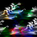 Crystal Chasing Hexagon Iconic Style RF Remote Controller M40 Style Hooked Teeth Angel Eyes (RGB,Matrix) Image 