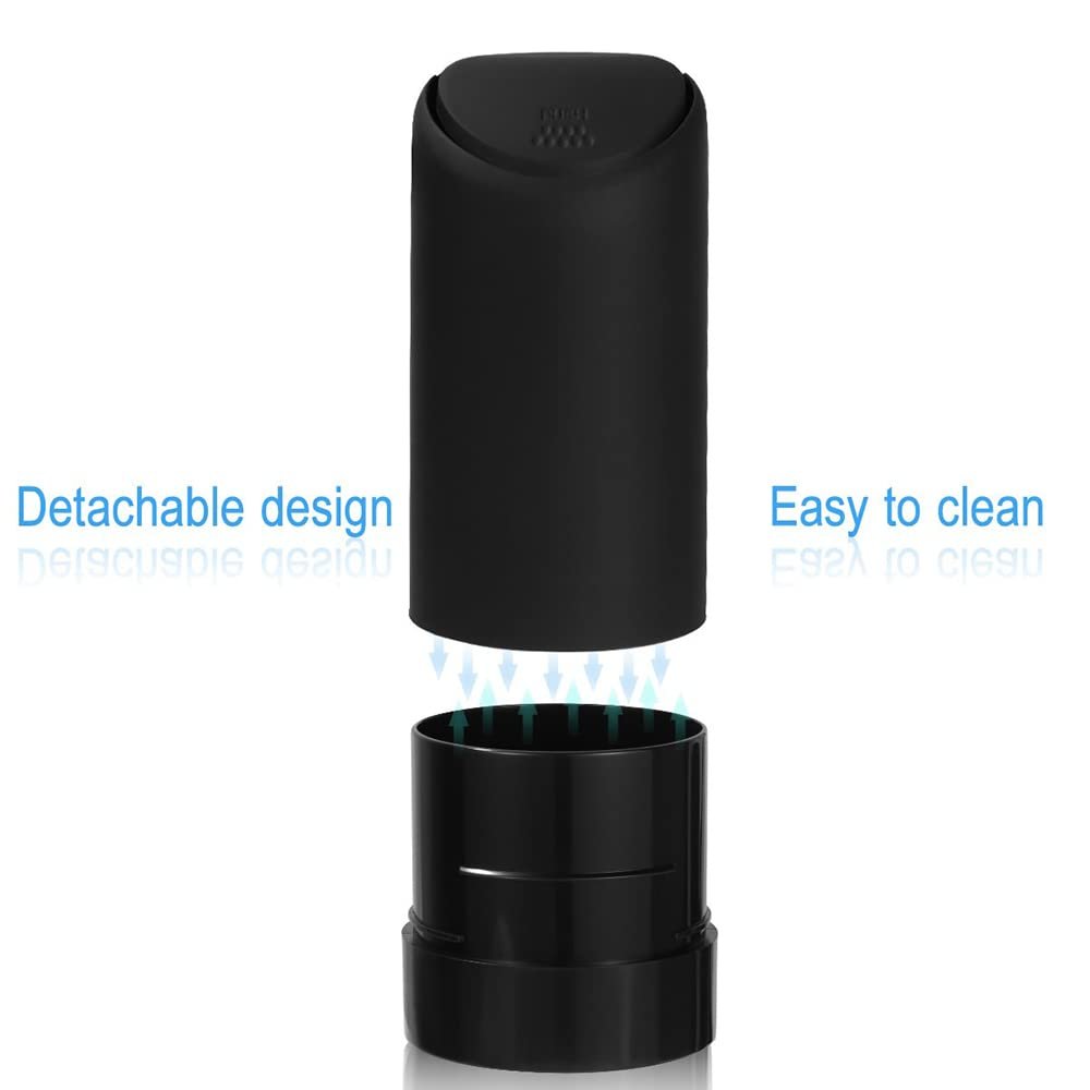 Silicone Trash Garbage Can bin use for Auto Vehicle Car Home Office (Black)
