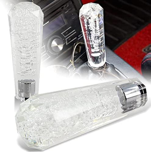 Gear Stick Knobs Crystal Car Manual Crystal Transparent Bubble Gear Shift Knob Gear Shifter Head (20CM, Manual, Transparent) Image 