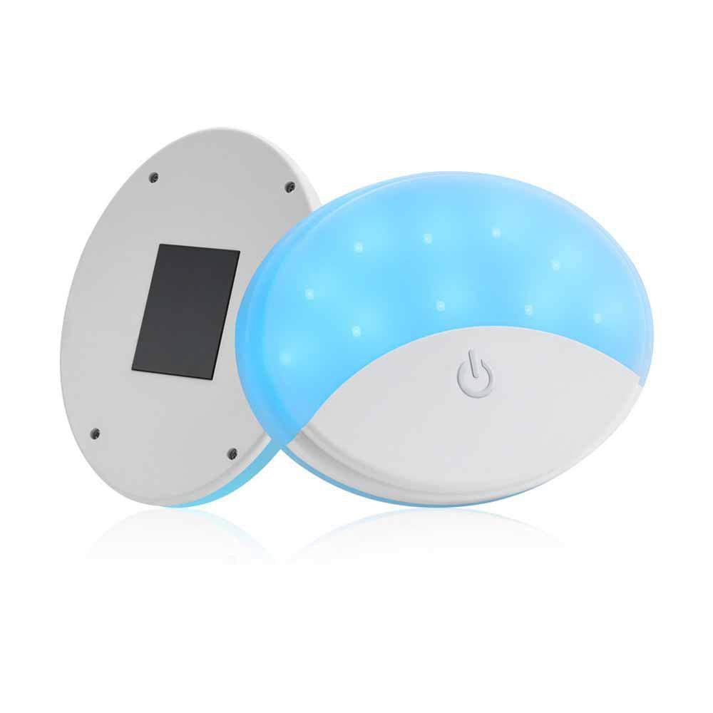  Wireless Car Interior Dome Magnetic Stick Car Ceiling Roof Lights with 2 Colors Modes 10 LEDs Dome Light for Multipurpose use(White/Blue) Image