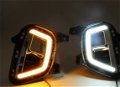 LED Fog Lights Lamp with Daytime Running DRL Turn Signal fir for Kia Sonet 2020-2022 Image 