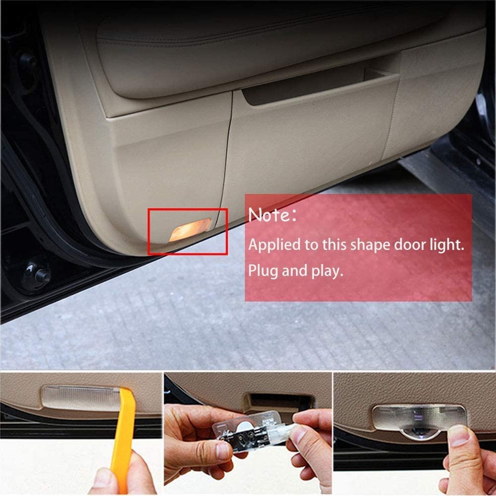 Car Door LED Lighting Logo Projector Ghost Shadow Welcome Lights Compatible with New Baleno And New Brezza Only (Pack of 2) Image 
