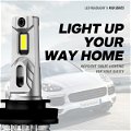 NOVSIGHT A500-N50 Car LED Headlights Bulbs 15000LM/pair 70 watts/pair 6500K 1 Year Warranty (H7, Pack of 2) Image 