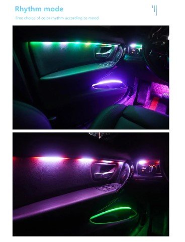 Cardi K4 Active 6th Generation 6  in 1 wireless LED Atmosphere Lights for Automotive Car Interior Ambient acrylic strips lighting Image