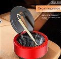 Car Aroma Diffuser Air Freshener Perfume Solar Power Dashboard Helm style Decoration Perfume (Red) Image 