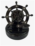 Car Aroma Diffuser Air Freshener Perfume Solar Power Dashboard Helm style Decoration Perfume (Black) Image 