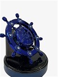 Car Aroma Diffuser Air Freshener Perfume Solar Power Dashboard Helm style Decoration Perfume (Blue) Image 