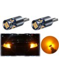 T10 W5W 18 3030 Chip LED Error-Free CANBUS Indicator Light, 800LM, Car Interior, Super Bright, IP65 Waterproof, Suitable for Reading Light(Amber) Image 