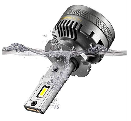 NOVSIGHT A500-N37 H7 super high power 60W/Bulb 120 watt/Pair and High Luminous 22000LM 6500K Car LED Headlights Bulbs (White) - Pack of 2