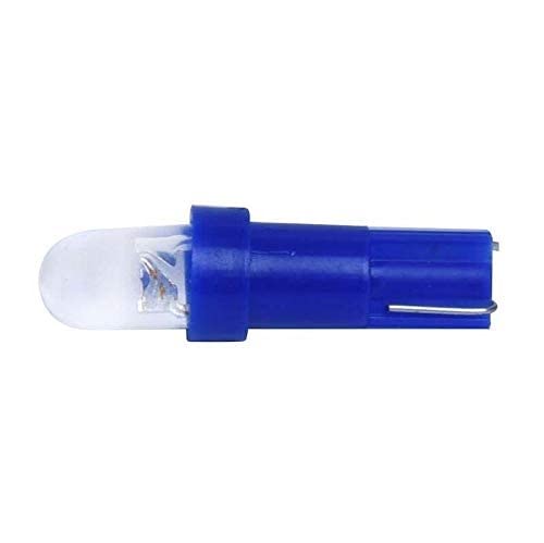 Car Interior T5 led 1 SMD led Dashboard Wedge Car Light 12v (Blue, Pack of 2) Image