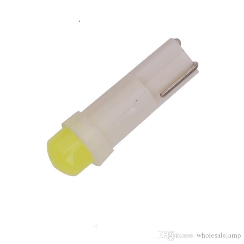  Car Interior T5 led 1 SMD led Dashboard Wedge Car Light 12v (Yellow, Pack of 2)