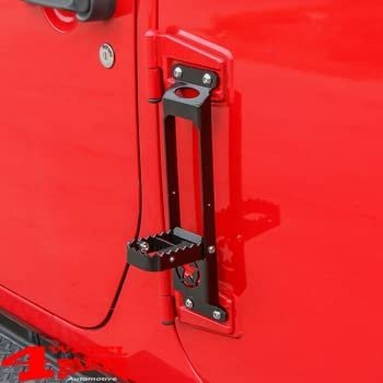 Door Hinge Step compatible For Suzuki Car (Set of 2, Black)
