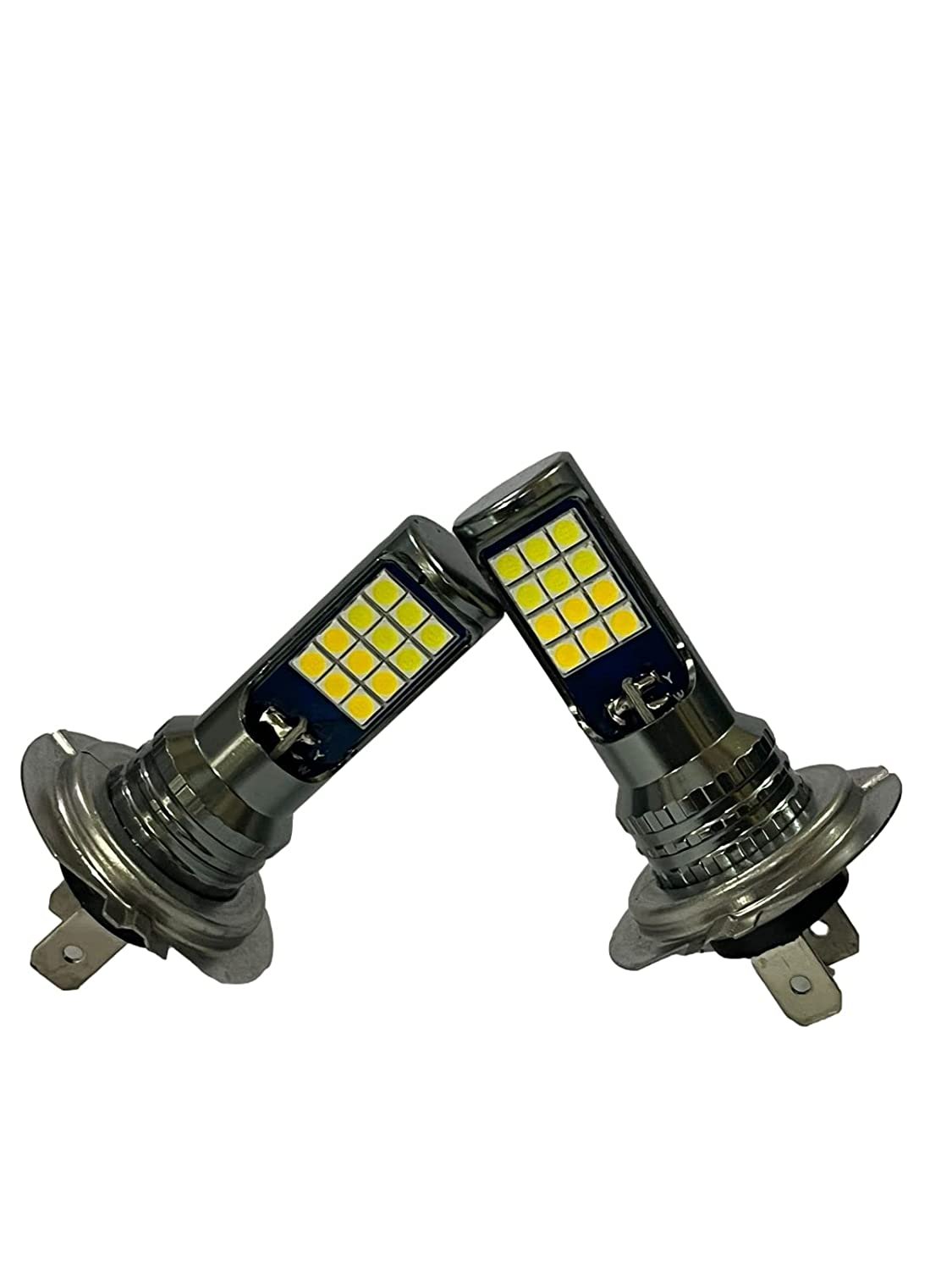 Car Headlight H7 Dual Color Yellow White led Headlights for Car and Bike(2 Pieces)