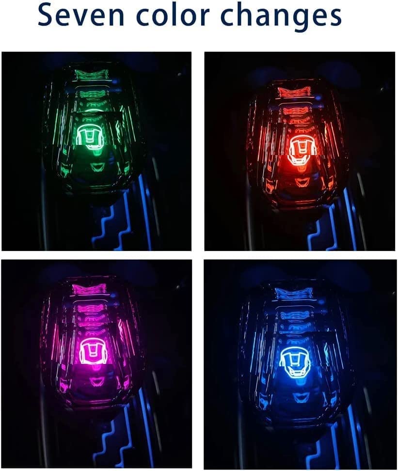 Crystal Gear Shift knob Touch Activated Ultra LED Light Illuminated with Button-Less Operated Shifter Fit with Polo, Passat, Vento, Taigun,Virtus Image 