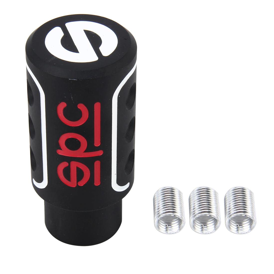 Universal Car Gear Shift Knob Auto Transmission Shift Lever Knob Metal Gear Knobs (Black,SPC) Image 