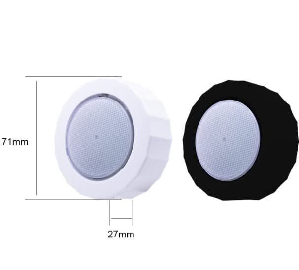 Car Ceiling USB Wireless Strobe Reading Rechargeable Cool White Light Car Roof Ceiling (Stair Lamp + Music Sound Voice Control, White) Image 