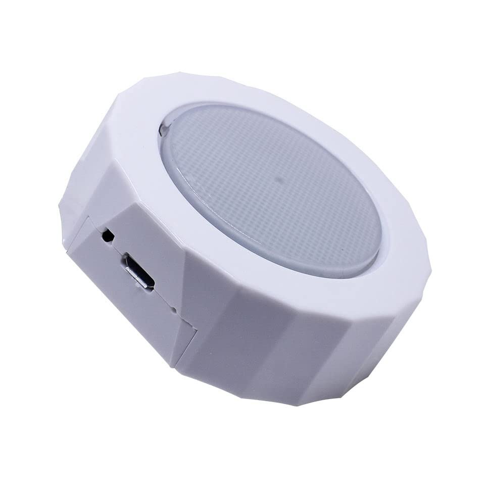 Car Ceiling USB Wireless Strobe Reading Rechargeable Cool White Light Car Roof Ceiling (Stair Lamp + Music Sound Voice Control, White)