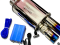 Remus Valvetronic Dual Blue Tip Titanium Carbon Exhaust System On/Off Function With 2 Remote Control Image 