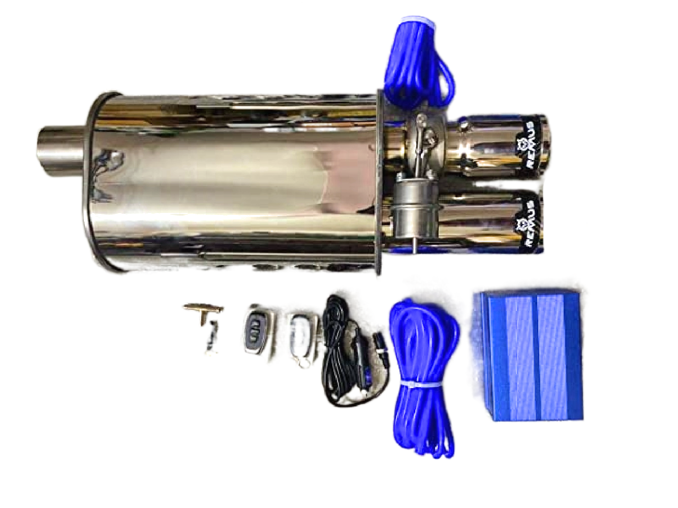 Remus Valvetronic Exhaust Remote with Vacuum Valve for All CAR (REMUS CARBON DOUBLE TIP Valvetronic Exhaust) Image 