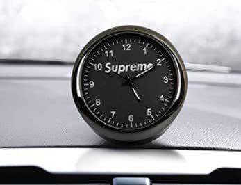Car Clock Dashboard Car Clock Luminous Quartz Car Clocks Mini Car Supreme Clock for Car Bike universal use(Pack of 1) Image 