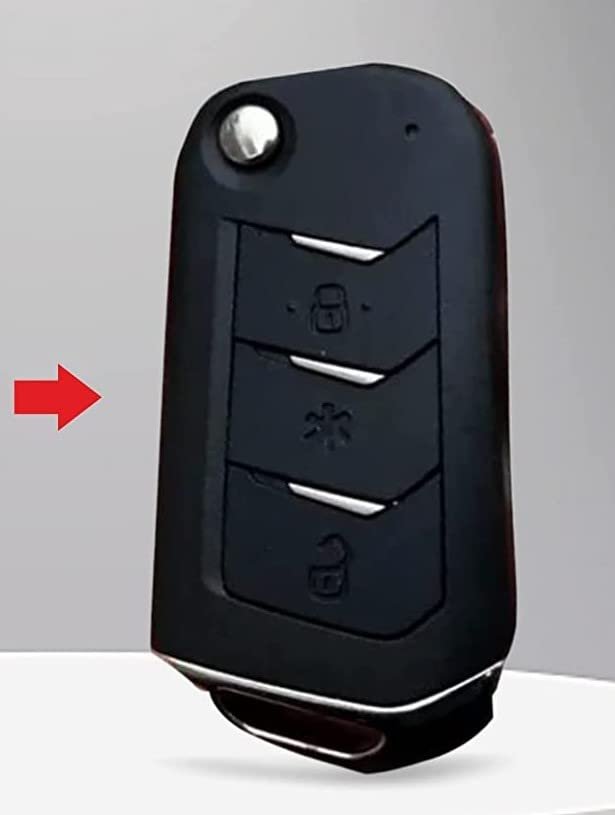 TPU Car Key Cover Compatible with New Mahindra Scorpio 2022, XUV 700, Thar 2020, Tuv-300, Marazzo, Scorpio 2019, Bolero 2020 Flip Key (Pack of 1, White) Image 