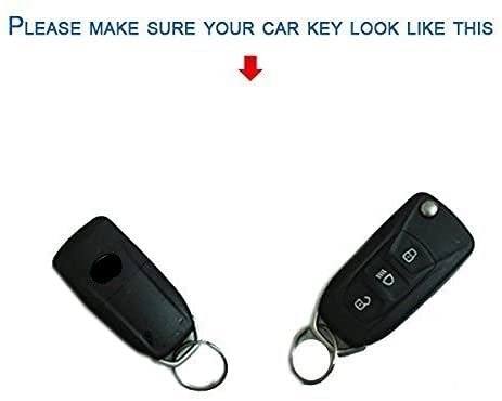 Silicone Car Key Cover Compatible with Zest, Tiago, Hexa, Tigor, Nexon, Harrier flip key- Brown Image 