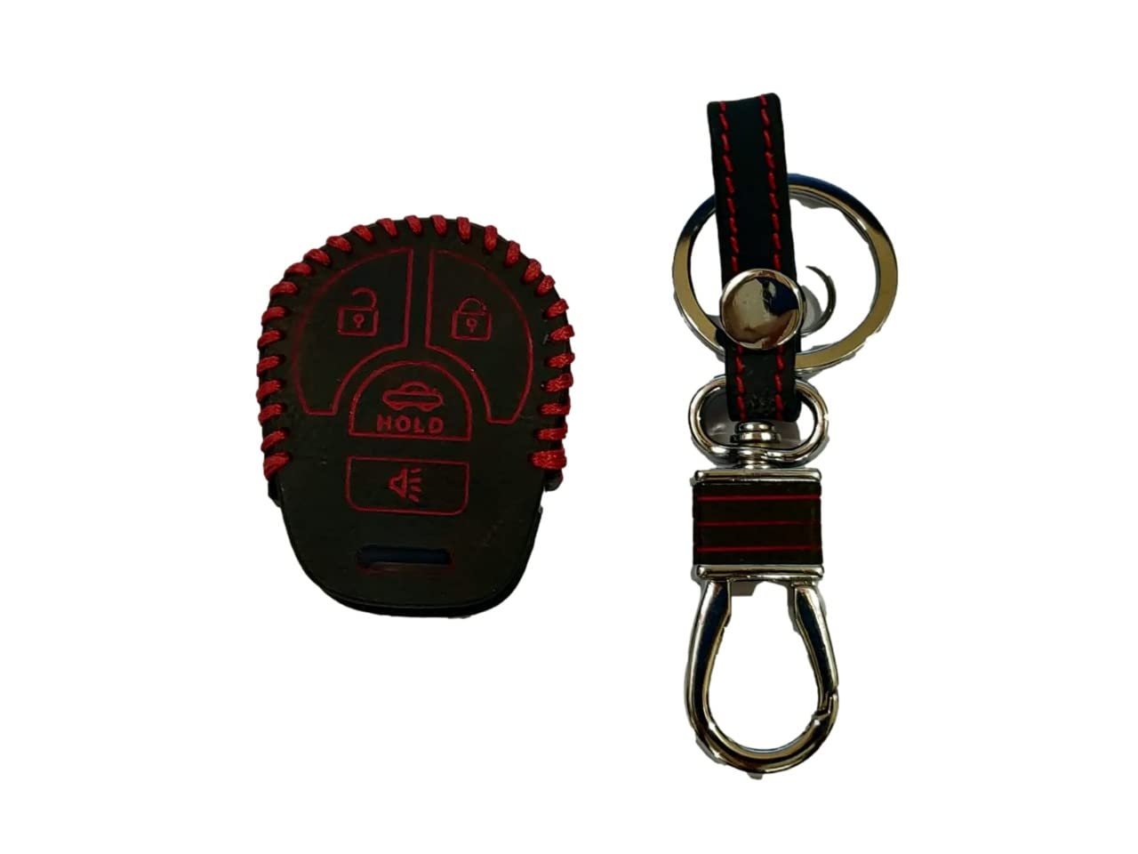 4Button Leather Key Cover For Nissan Sunny/micra (Pack of 1) Image 
